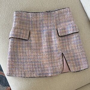 Atoir Tweed Mini Skirt in Pastel Hues